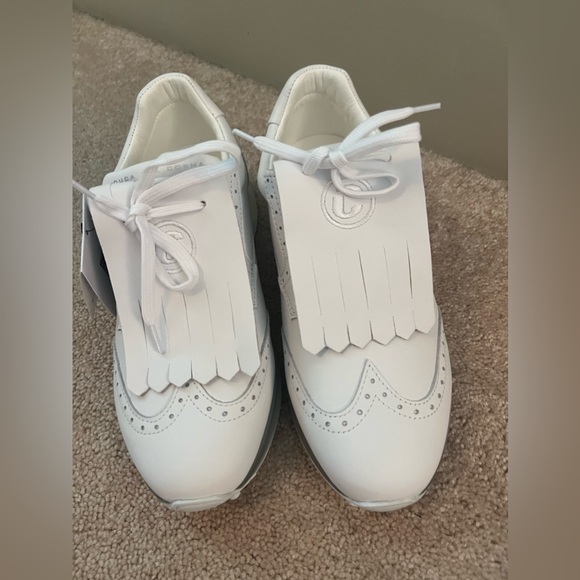 Duca Del Cosma Bellezza White size 38 NWT Golf Shoe - Picture 2 of 9